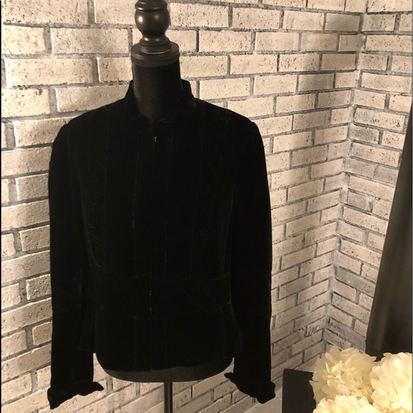 Black Velvet I.N.C. Jacket ๐น๐ - Picture 3 of 8